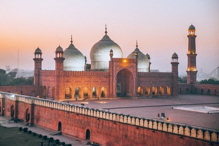 Badshahi Mosque is an incredible landmark in Asia to visit, even more so at sunset. 