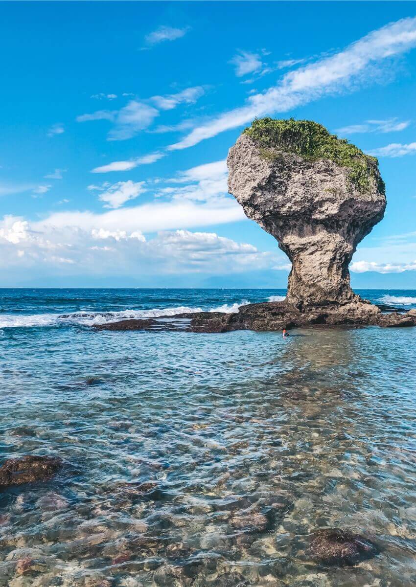 vase rock in Xiaoliuqiu. don't forget your swimsuit of your packing list for taiwan. 